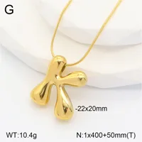Casual Classic Style Letter 304 Stainless Steel Polishing Plating 18K Gold Plated Unisex Pendant Necklace main image 4