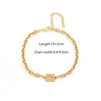 Simple Style Cross 201 Stainless Steel 304 Stainless Steel Men's Bracelets sku image 2