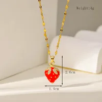 Simple Style Commute Strawberry Copper Women's Jewelry Set sku image 1
