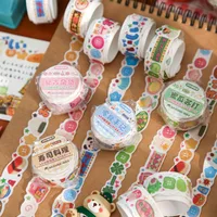 1 Piece Cartoon Food School Graduation Washi Cartoon Style Cute Sweet Washi Tape main image 1