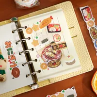 1 Piece Cartoon Food School Graduation Washi Cartoon Style Cute Sweet Washi Tape main image 2