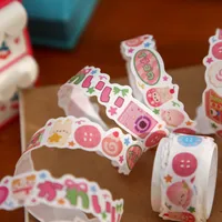 1 Piece Cartoon Food School Graduation Washi Cartoon Style Cute Sweet Washi Tape main image 3
