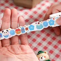 1 Piece Cartoon Food School Graduation Washi Cartoon Style Cute Sweet Washi Tape main image 4