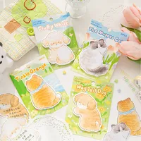 1 Piece Animal Cat Class Learning School Paper Cute Sticky Note main image 1