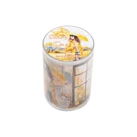 1 Piece Human Animal Plant School Graduation PET Retro Sweet Pastoral Adhesive Tape Stickers main image 5