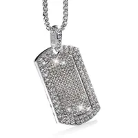 Hip-Hop Vintage Style Geometric 304 Stainless Steel Alloy Plating Artificial Gemstones Unisex Pendant Necklace Men Pendant Necklaces main image 5