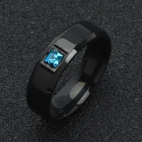 Vacation Classic Style Solid Color Titanium Steel Plating Unisex Rings sku image 7