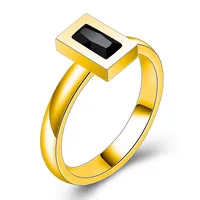 Simple Style Solid Color Titanium Steel Plating Women's Rings main image 2