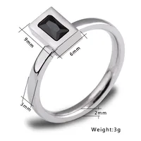 Simple Style Solid Color Titanium Steel Plating Women's Rings main image 3