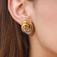 Casual Vacation Classic Style Geometric 316 Stainless Steel  Ear Studs main image 1
