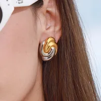 Casual Vacation Classic Style Geometric 316 Stainless Steel  Ear Studs main image 2