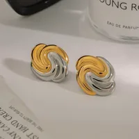Casual Vacation Classic Style Geometric 316 Stainless Steel  Ear Studs main image 5