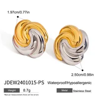 Casual Vacation Classic Style Geometric 316 Stainless Steel  Ear Studs sku image 1