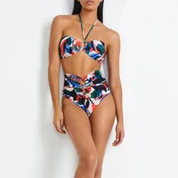 Women's Elegant Sexy Printing 2 Pieces Set 3 Pieces Set 1 PCS/Package Swimwear main image 2
