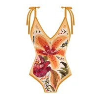 Women's Elegant Sexy Printing 2 Pieces 1 PCS/Package One Piece Swimwear main image 2
