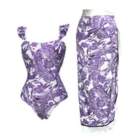 Women's Casual Elegant Printing 2 Pieces Set 3 Pieces Set 1 PCS/Package Swimwear main image 2