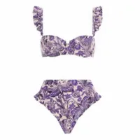 Women's Casual Elegant Printing 2 Pieces Set 3 Pieces Set 1 PCS/Package Swimwear main image 5