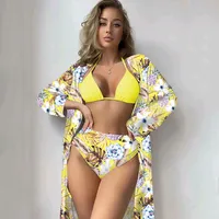 Women's Ditsy Floral 3 Pieces Set Swimwear main image 4