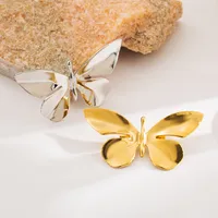 Modern Style Simple Style Butterfly Stainless Steel Women's Brooches main image 1