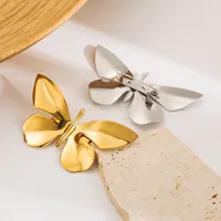 Modern Style Simple Style Butterfly Stainless Steel Women's Brooches main image 4