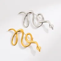 Simple Style Snake Stainless Steel Unisex Brooches main image 1