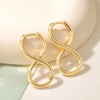 1 Pair Simple Style Commute Geometric Copper Earrings sku image 1
