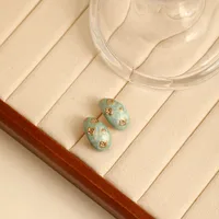 1 Pair IG Style Retro Streetwear Water Droplets 304 Stainless Steel Ear Studs sku image 4