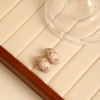 1 Pair IG Style Retro Streetwear Water Droplets 304 Stainless Steel Ear Studs sku image 5