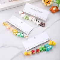 1 Set Cute Retro Animal Resin Drop Earrings main image 6
