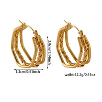 1 Pair Vacation Classic Style Solid Color Plating Titanium Steel Ear Studs sku image 13