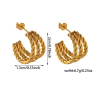 1 Pair Vacation Classic Style Solid Color Plating Titanium Steel Ear Studs sku image 6