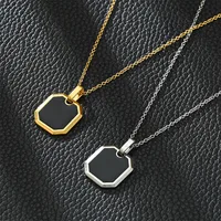 Retro Geometric 304 Stainless Steel Plating Men's Pendant Necklace main image 1