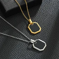 Retro Geometric 304 Stainless Steel Plating Men's Pendant Necklace main image 4