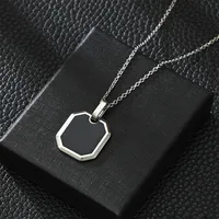 Retro Geometric 304 Stainless Steel Plating Men's Pendant Necklace main image 3