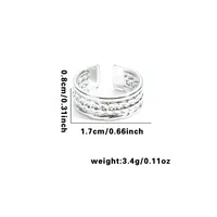 Vacation Classic Style Leaf Heart Shape Flower Titanium Steel Plating Unisex Rings sku image 3