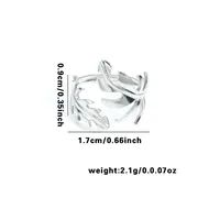 Vacation Classic Style Leaf Heart Shape Flower Titanium Steel Plating Unisex Rings sku image 6