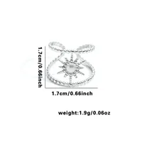 Vacation Classic Style Leaf Heart Shape Flower Titanium Steel Plating Unisex Rings sku image 7