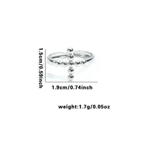 Vacation Classic Style Leaf Heart Shape Flower Titanium Steel Plating Unisex Rings sku image 10