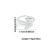 Vacation Classic Style Leaf Heart Shape Flower Titanium Steel Plating Unisex Rings sku image 13