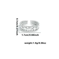 Vacation Classic Style Leaf Heart Shape Flower Titanium Steel Plating Unisex Rings sku image 14