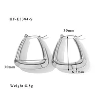 1 Pair Vacation Classic Style Solid Color Plating 304 Stainless Steel Earrings sku image 7