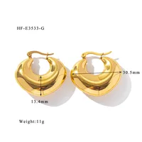 1 Pair Vacation Classic Style Solid Color Plating 304 Stainless Steel Earrings sku image 18