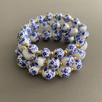 Vacation Classic Style Round Copper Ceramics Women's Bracelets main image 3