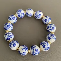 Vacation Classic Style Round Copper Ceramics Women's Bracelets main image 4