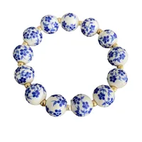 Vacation Classic Style Round Copper Ceramics Women's Bracelets main image 5