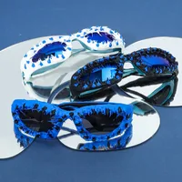Streetwear Solid Color Pc Special-Shaped Mirror Full Frame Glasses main image 1