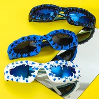 Streetwear Solid Color Pc Special-Shaped Mirror Full Frame Glasses main image 2
