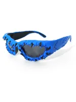 Streetwear Solid Color Pc Special-Shaped Mirror Full Frame Glasses sku image 4
