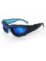 Streetwear Solid Color Pc Special-Shaped Mirror Full Frame Glasses sku image 9
