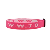 W.W.J.D. Letter Jacquard Printed Wrist Strap Bracelet Ribbon Unisex WWJD Bracelet Adjustable Bracelet sku image 20